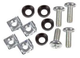 M6 CAGE NUT+SCREW+WASHER, SLV ( 4 PK) PLS00619