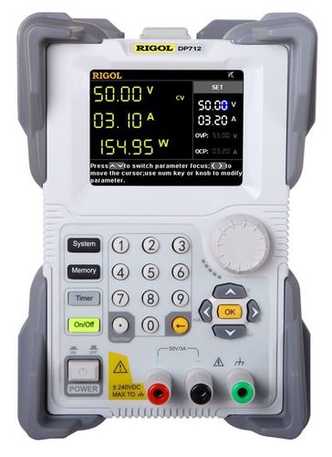 Līdzstrāvas barošana ar vienu izejas kanālu 50V 3A, max 150W, Rigol DP712