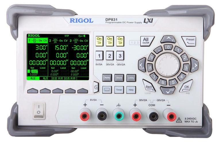 Barošanas avots DP831 ar trīs izejām 160 W, RIGOL DP831