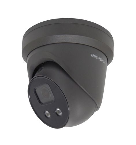 IP kamera DOME, AcuSense, 4MP, F2.8mm(103°), PoE, IR līdz 30m, mikrofons, micro SD līdz 256GB, IP66, melns, Hikvision DS-2CD2346G2-IUF2.8B 6941264095163