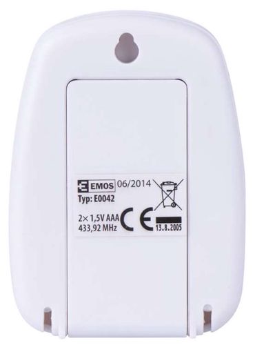 Digitālais termometrs ar āra temperatūras raidītāju E0042 8592920010761