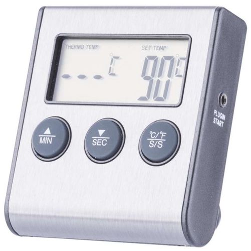 Digitālais virtuves termometrs ar zondi un taimeri (99 min 59 sek) E2157 8592920038307