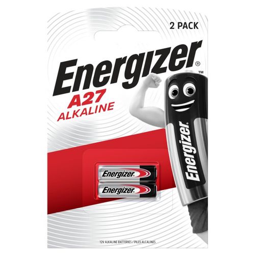 Sārmu baterija A27 (27A, E27A) 12V 27mAh sārmu baterija Energizer 2gab blisterī A27/ENE/A-BL2 7638900393330
