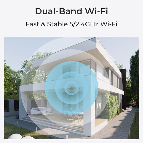 Bezvadu Wi-Fi āra kamera, PTZ, 5 MP, 3x optiskā tālummaiņa, 2,8 - 8 mm, 2,4/5GHZ, IP65, MicroSD līdz 256GB E540  6975253982165