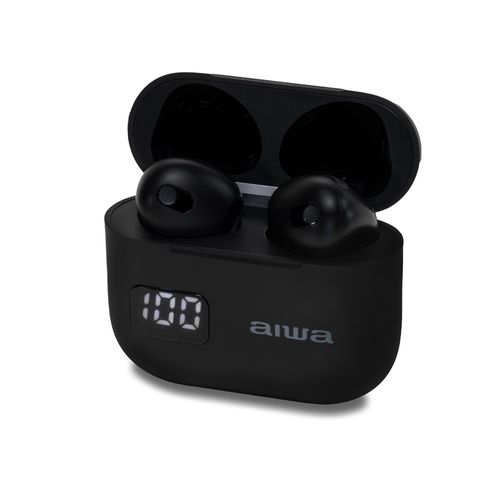 True Wireless Bluetooth 5.3 austiņas ar uzlādes korpusu, melnas krāsas EBTW-100BK 8435256811421