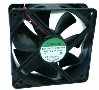 Ventilators 120x120x38mm 12V 10w 234,4m3/h 48dBA  SUNON EEC0381B1-A99