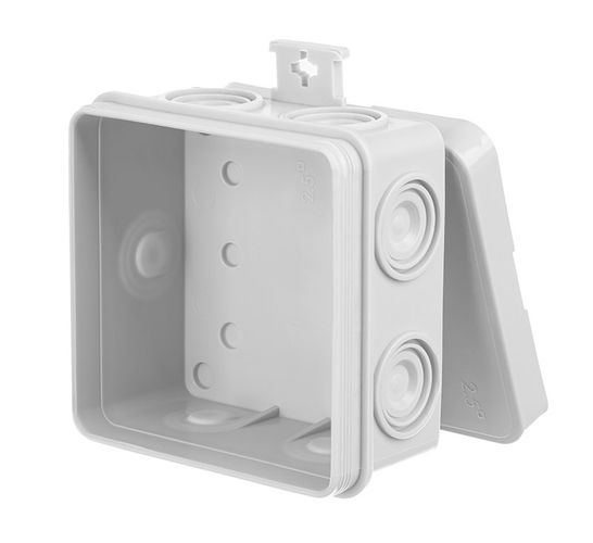 Enclosure:junction box;X:75mm;Y:75mm;Z:39mm;wall mount;IP55 EPN-0296-00