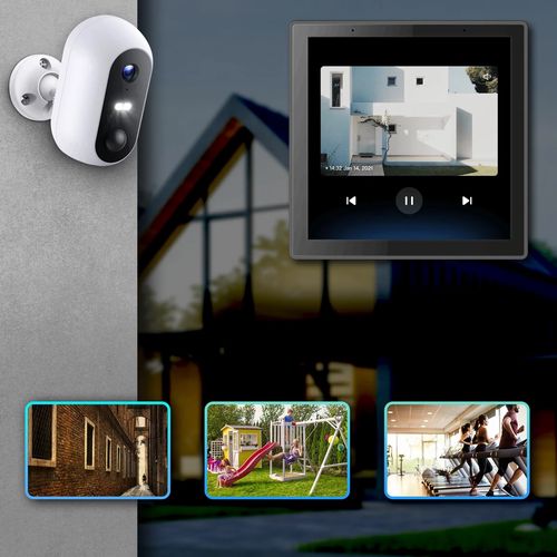 TUYA Viedās mājas vadības panelis LCD, Wi-Fi ar iebūvētu ZigBee un Amazon Alexa ESH-CP1 5905090332664