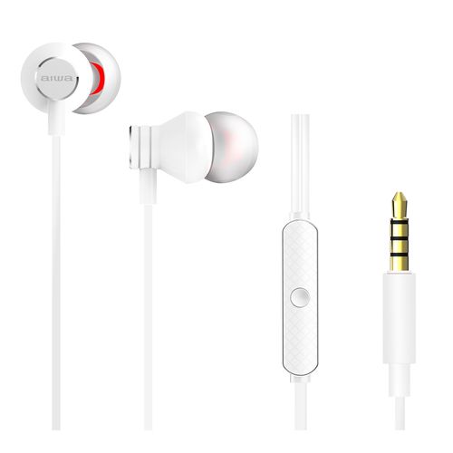 Austiņas ar iebūvētu mikrofonu un vadu tālvadības pulti, baltas krāsas ESTM-50WT 8435256897630