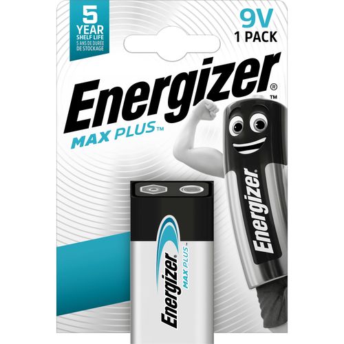 Sārmu baterija 6LR61 (1604) 9V Max Plus Energizer 6LR61/ENE/MAX-PL 7638900423389