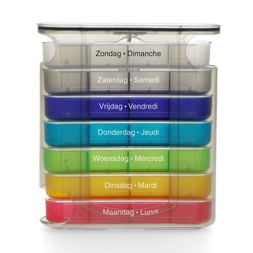 Weekly stackable pill organizer FC-53 8712412582730