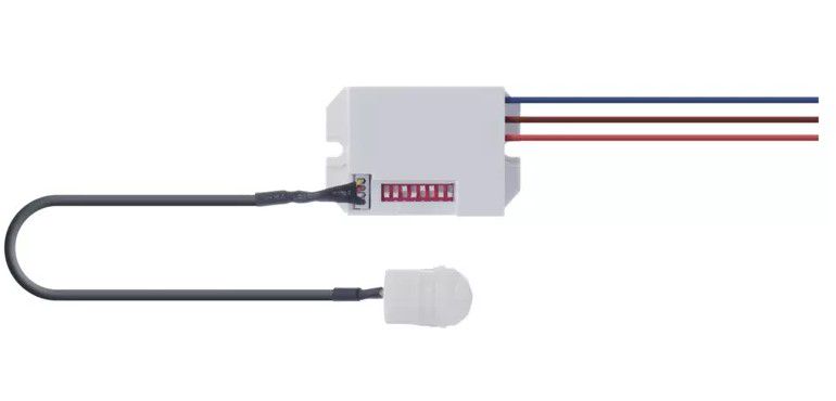 Kustības sensors, PIR, 220VAC IP20 800W, Balts G1110 8592920025109