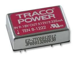 CONVERTER, DC/DC, 8W, +/-12V TEN 8-1222
