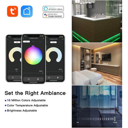 LED valdiklis Wi-Fi + RF, 12-24Vdc, 15A/CH, 20A MAX, RGB, RGBW, RGB+CCT, CCT, DIM, PUSH-DIM GL-C-201W 6978699220129