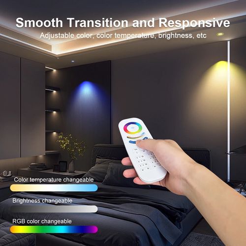 Nuotolinio vadības pultelis GLEDOPTO RF valdikliams, 8 zonų, RGB + CCT / DIM GL-RC-009S 6978699220150