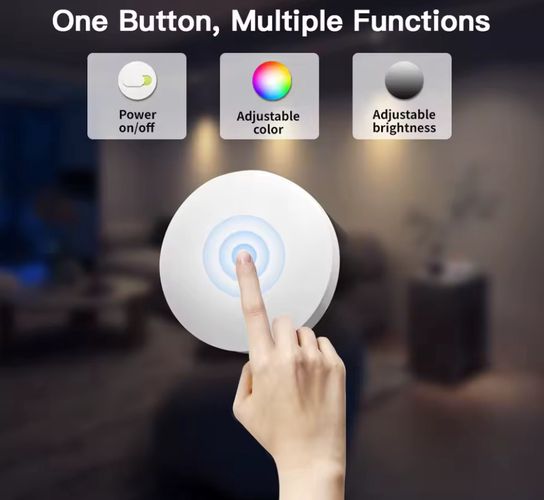 Nuotolinio vadības pultelis GLEDOPTO RF valdikliams, 1 zonas, DOT, DIM GL-RC-010 6978699220167