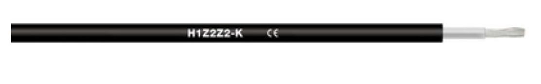 Kabelis SOLAR H1Z2Z2-K, optimized version 1x6 juodas 1023760