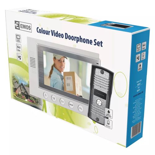 Durvju zvans ar video ar kameru , 7" LCD, H2017, EMOS H2017 8592920056929