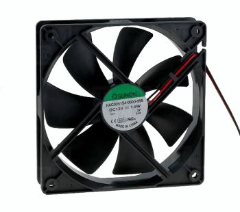 Ventilators 120x25mm  DC12V 93.4m3/h 29.6dBA SUNON HAC0251S4
