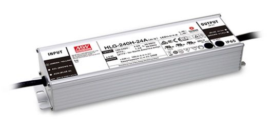 Impulsu barošanas bloks LED 192W  12V 16A dimējams PFC IP67 MEAN WELL HLG-240H-12B