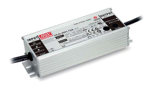 Impulsu barošanas bloks LED 24V 1.67A PFC, kontrolējams IP67 MEAN WELL HLG-40H-24B