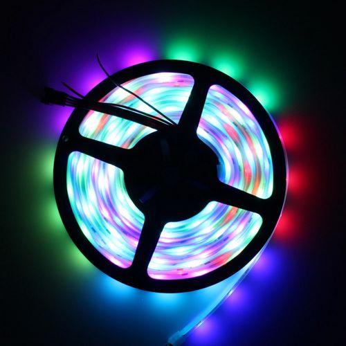 LED lente 12V 9W/m 30x5050+WS2811 RGB IC digitālā hermētiska HM-30-RGB-IC