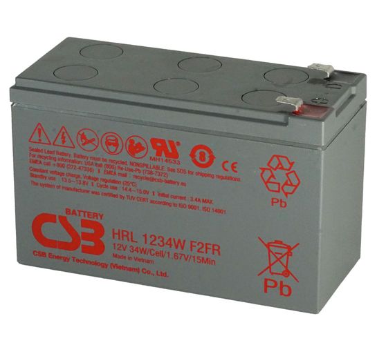 Akumulators 12V 34W 9Ah Pb CSB CSB-HRL1234W 4772081010495