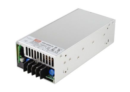 Impulsu barošanas bloks 12V 53A, PFC, slēgts, MEAN WELL HRP-600N-12