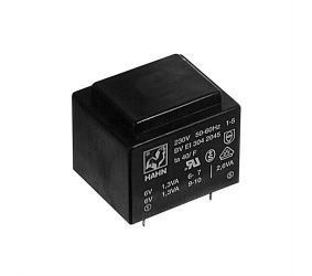 Transformators  2.6VA 230V 2x9V 2x145mA, RoHS HTF4409-2