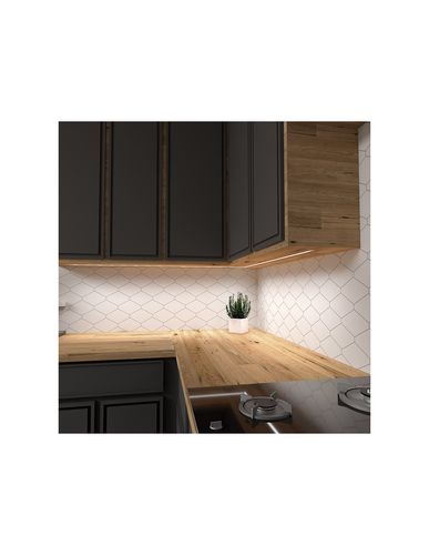 Profilis alumīnija melns LED lentei, ar baltu vāciņu, iegremdējams INLINE MINI XL 2m INLINEM-XL-OP-2M-B 5900652145584