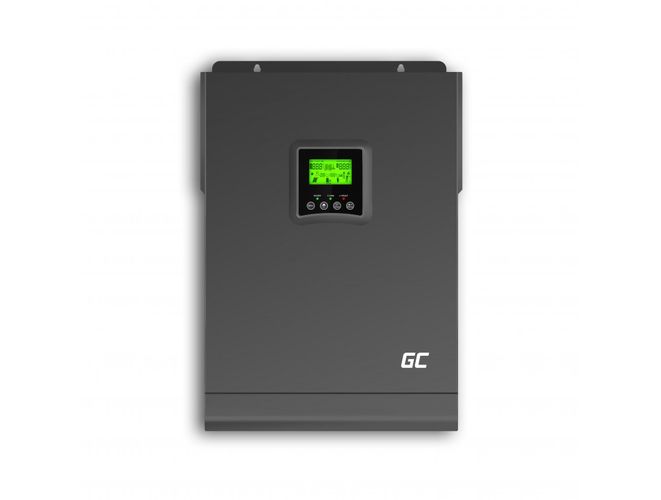 Saules invertora OFF-Grid  pārveidotājs ar MPPT Green Cell  saules lādētāju 48VDC 230VAC 3000VA / 3000W tīrs sinusoidāls vilnis INVSOL04 5904326370296