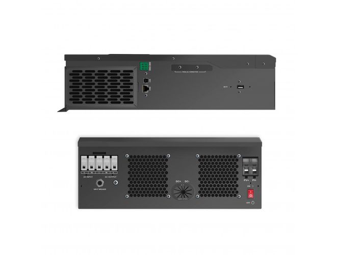 Saules invertora OFF-Grid  pārveidotājs ar MPPT Green Cell  saules lādētāju 48VDC 230VAC 3000VA / 3000W tīrs sinusoidāls vilnis INVSOL04 5904326370296