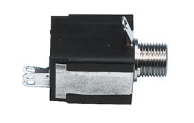 Ligzda 6.3mm montējama  korpusā AU/H-6.3S-FS-P