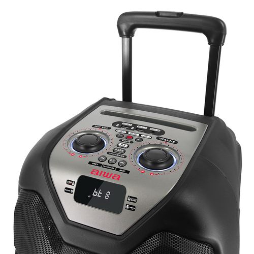 Ballīšu ratiņu skaļrunis 400 W (50 W RMS) ar karaoke un bezvadu VHF mikrofonu KBTUS-500BK 8435256810622