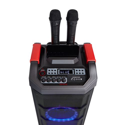 Pārnesējams skaļrunis "Party Trolley" 600 W (80 W RMS) ar karaoke un disko zibspuldzi KBTUS-608 8435256897982