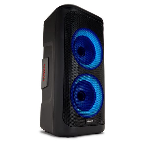 Ballīšu ratiņu skaļrunis 350 W (40 W RMS) ar Hyperbass, karaoke un disko zibspuldzi KBTUS-450 8435256898415