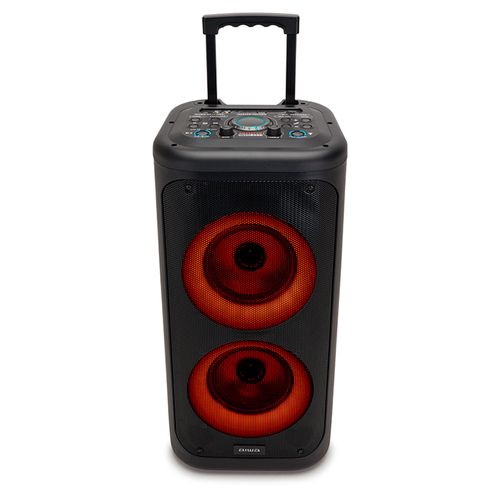 Ballīšu ratiņu skaļrunis 350 W (40 W RMS) ar Hyperbass, karaoke un disko zibspuldzi KBTUS-450 8435256898415
