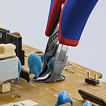 KNIPEX 64 02 115 Elektronikas gala griešanas knaibles ar daudzkomponentu rokturiem 115 mm KNIP/6402115