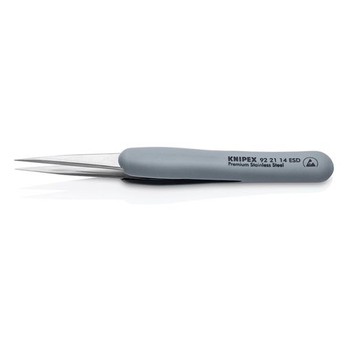 Precīzijas pincete ar gumijas rokturi 92 21 14 ESD Knipex KNIP/922114ESD 4003773088653