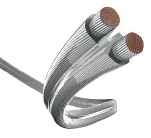 Akustikas kabelis 2x1.5mm² caurspīdīgs, sudrba L2/1.5S/AG 4001985424924