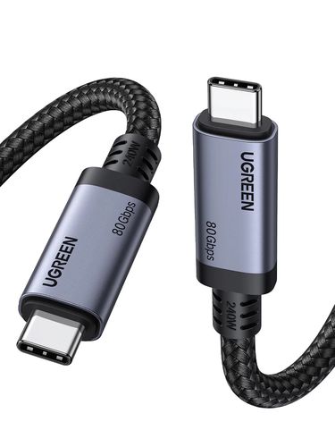 Кабель USB C male - USB C male USB4 240W 1m 40Gbps 16K@60Hz 80Gbps Thunderbolt 4 совместимый L706 UGREEN UGREEN/65383 6941876263837
