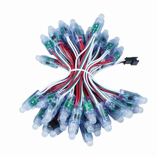 LED diode hermētiska 5Vdc 12mm, RGB digitāla WS2811S LED-PIX-12RGBH