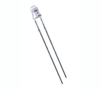 LED Ø3mm, 12V, dzeltena, caurspīdīga, dzeltena LED12/3Y