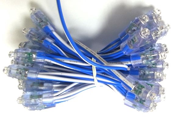 Hermētiska LED gaismas diode DC5V, 9mm, 0.1W, zila LEDT9-1B