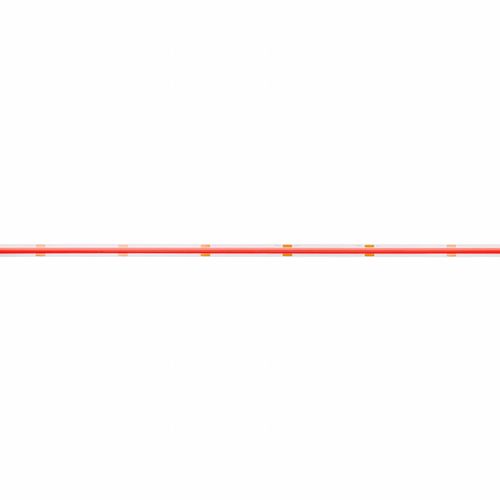 LED sloksne, 24Vdc, 11W/m, COB 480LED/m, sarkana, IP20, 180° COB-R480-11-24