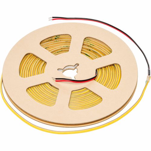 LED sloksne, 12Vdc, 7W/m, COB NANO 384LED/m, 665lm, auksti balta 6500K, 3mm, IP20, 180°. COB-CW384-7-12-3MM