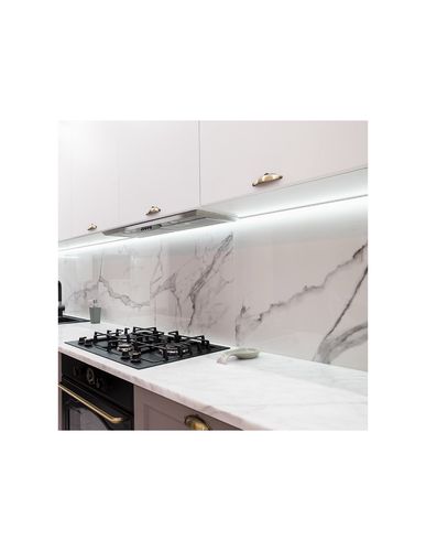 Profilis alumīnija melns LED lentei, ar baltu vāciņu, virspusējs LINE MINI 2m LINEM-OP-2M-B 5900652140176