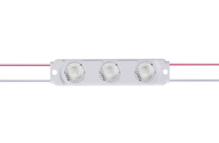 LED modulis 12V 1,5W, 186lm, silti balts 3000K, 170°, IP67, LEMLUX. LM-3150-WW
