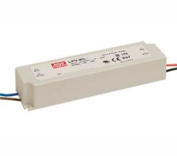 Impulsu barošanas bloks LED 12V 5A 60W IP67 MEAN WELL LPV-60-12