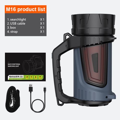 Lukturis ar rokturi M16, 5W 400lm, 3900mAh, līdz 340m, ar POWERBANK SUPERFIRE-M16 6956362931510